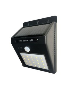 LUZ LED SOLAR CON SENSOR 3W 230LM 6500K LUZ FRIA IP44...