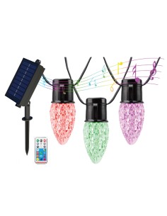 GUIRNALDA SOLAR RGB 15XC7 BOMBILLA DIAMANTE 6MTS CON...