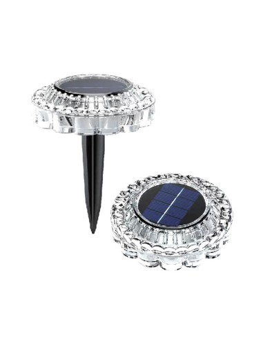 LAMPARA DE JARDIN SOLAR FLOR 5LM IP44 6500K CON...