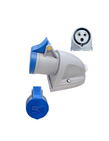 ENCHUFE INDUSTRIAL 16A 3P+E 6H 380-415V IP44...