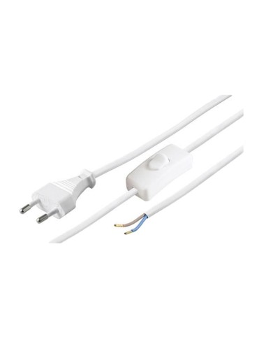 CABLE C/INTERRUPTOR 1.5M BLANCO 2X0.75MM2 BL CJ144 [9GH001KW]