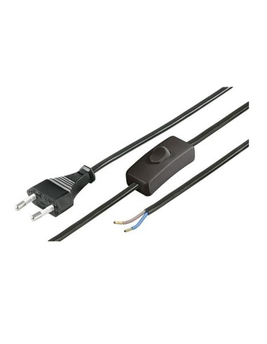 CABLE C/INTERRUPTOR 1.5M NEGRO 2X0.75MM2 BLI CJ144 [9GH001KB]