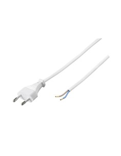 CABLE ENCHUFE BLANCO 2X0.75MM 1.8 MTS CJ144 [9GH001W]