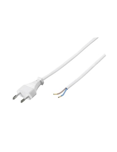 CABLE ENCHUFE BLANCO 2X0.75MM 1.8 MTS CJ144 [9GH001W]