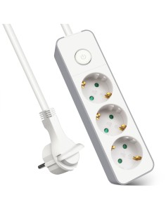 ALARGADOR 3 BASE C/INTER 3G1.5MM2 5MTS ENCHUFE PLANO [9SLGE803K5M]