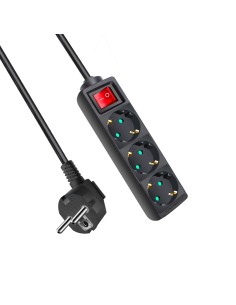 ALARGADOR 3 BASE C/INTRRU 3 MTS 3G1.5MM NEGRO CJ40 [9KFB03KA3MB]