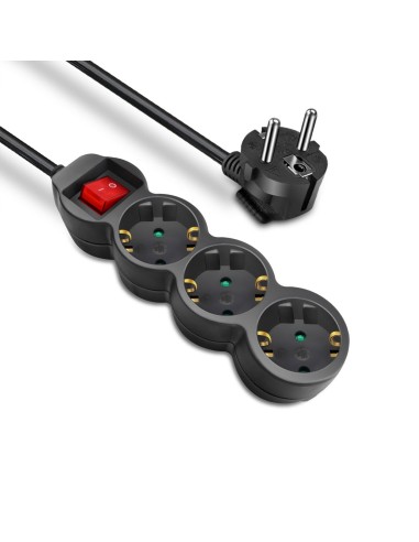 ALARGADOR 3 BASE C/INTRRU 3 MTS 3G1.5MM NEGRO CJ40 [9KYG203S3MB]