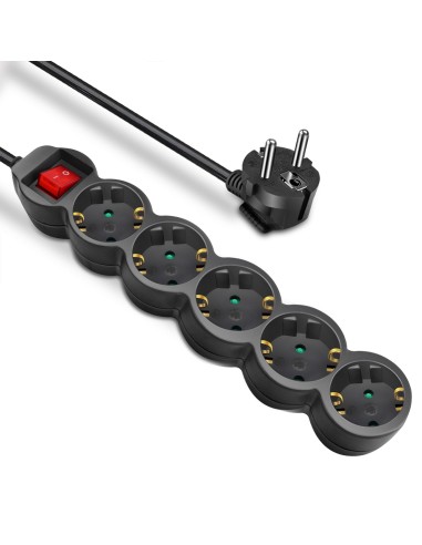 ALARGADOR 5 BASE C/INTER 3G1.0MM 1.5MTS NEGRO CJ40 [9KYG205SB]