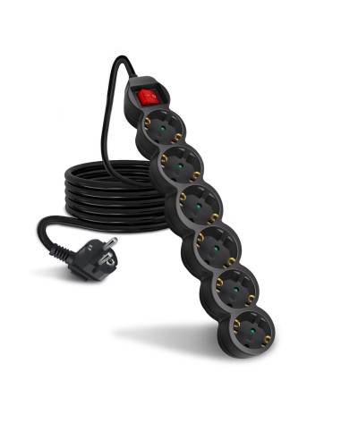 ALARGADOR 6 BASE NEGRO C/INTER 3G1.0MM 1.5MTS CJ40 [9KYG206SB]