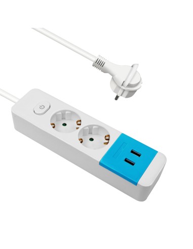 ALARGADOR 2 BASES 1.5M CON USB CON INTERRUPTOR [9SLGE702UP]