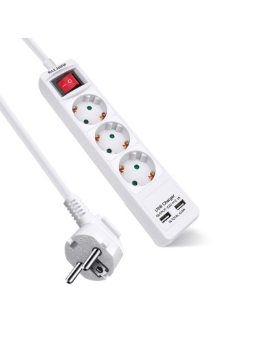 ALARGADOR 3 BASES C/INTRR  USB2.1A 1.5M 3G1.5MM2 [9KFB03KFU2]