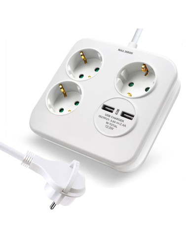 ALARGADOR 3 BASES+PUERTOS USB CJ24 [9KFGSB03U]