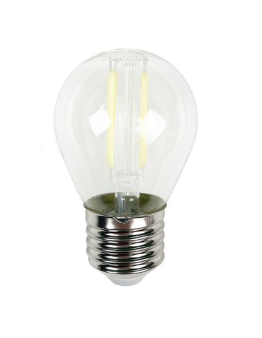 BOMBILLA LED G45 CRISTAL FILAMENTO TRANSLUCIDO E27 4W 470LM 6500K LUZ FRIA [AG45E27]