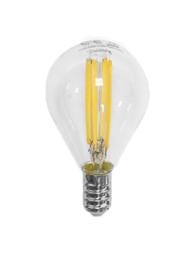 BOMBILLA LED G45 CRISTAL FILAMENTO TRANSLUCIDO E14 6W 750LM 6500K LUZ FRIA [AG45E14A]