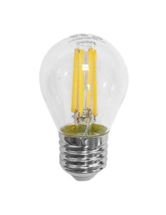 BOMBILLA LED G45 CRISTAL FILAMENTO TRANSLUCIDO E27 6W 750LM 3000K LUZ CALIDA [AG45E27AW]