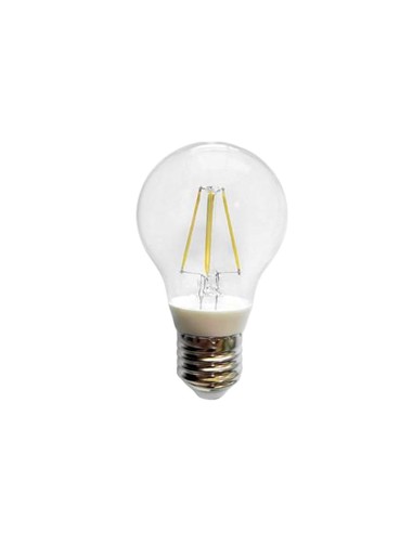 BOMBILLA LED A60 CRISTAL FILAMENTO TRANSLUCIDO E27 6W 600LM 3000K LUZ CALIDA [A60WW]