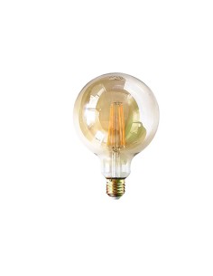 BOMBILLA LED ADORNO G95 CRISTAL AMARILLO FILAMENTO E27 6W 600LM 2700K LUZ CALIDA [AG956P]