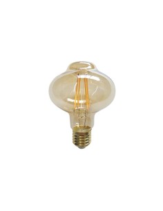 BOMBILLA LED ADORNO G85 W1 CRISTAL AMARILLO FILAMENTO E27 6W 540LM 2200K LUZ CALIDA [AG85L]