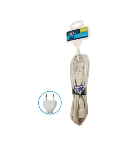 CABLE EXTENSIBLE BASE PLANA 3MTS 10A 2X1.0MM2 MAX.2300W [9KFCY023MF]