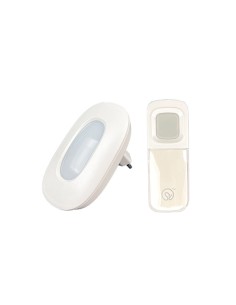 TIMBRE LED INALAMBRICO 1RECEPTOR 1TRANSMISOR CR2032 IP54 [6BH9710G]