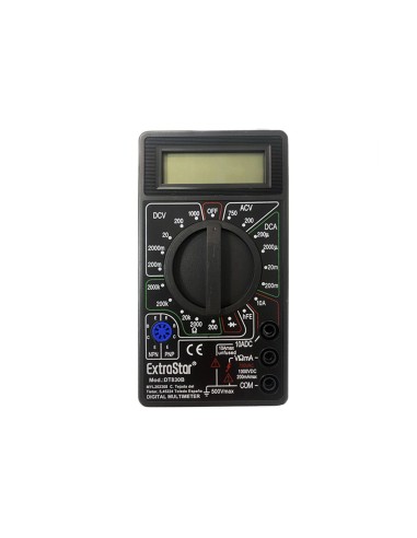 MULTIMETRO DIGITAL INTELIGENTE DCV MAX.1000V FUNCIONAMIENTO 1X6F22 INCL. [DT830B]