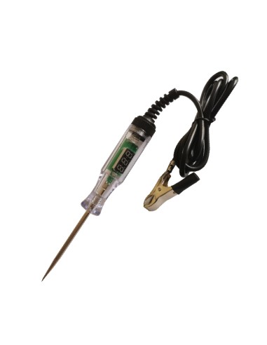 COMPROBADOR DE TENSION PARA COCHES DC 3-60V CON PANTALLA LCD [6HW65B]