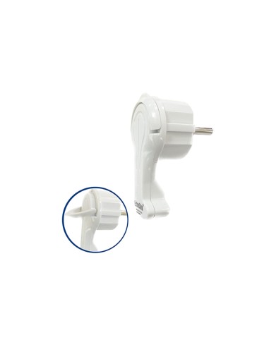 ENCHUFE RECABLEABLE PLANO CON ASA BLANCO 16A 250V MAX.3680W [6SQFGZ01]