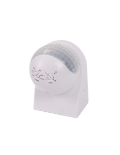 SENSOR AUTOMATICO DE PARED PIR 180o GIRATORIO [6YCA1008A]