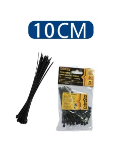 BRIDAS DE NAILON PA66 3.6X100 40PCS NEGRO [6HY3.6*100B]