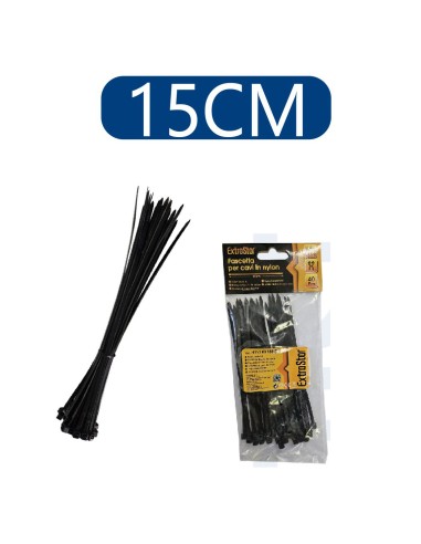 BRIDAS DE NAILON PA66 3.6X150 40PCS NEGRO [6HY3.6*150B]