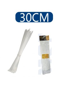 BRIDAS DE NAILON PA66 3.6X300 40PCS BLANCO [6HY3.6*300]