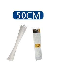 BRIDAS DE NAILON PA66 7.6X500 20PCS BLANCO [6HY7.6*500]