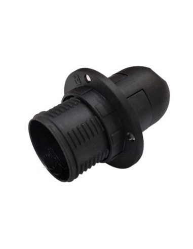 PORTALAMPARAS SEMIROSCADO TERMOPL E14 NEGRO CJ144 [6E1462SB]