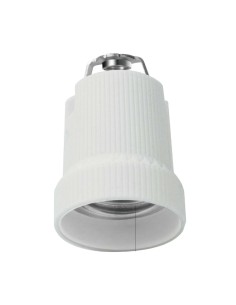 PORTALAMPARA DE PORCELANA E27 BLANCO [6K327E]