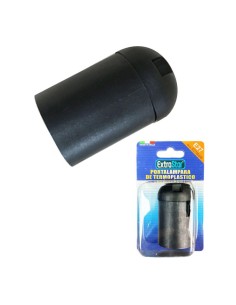 PORTALAMPARAS TERMOPLASTICO E27 100/ASF 80S NEGRO [6E2780SB]