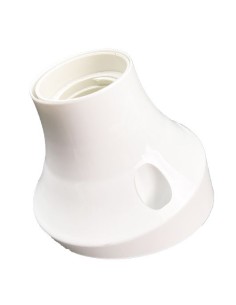 PORTALAMPARAS DE ZOCALO BASE CURVA E27 BLANCO [6SK01038A]