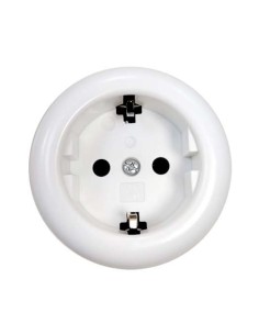 BASE DE ENCHUFE REDONDO 16A 250V 2P+T MONTAJE SUPERFICIE [6H3R51GM]
