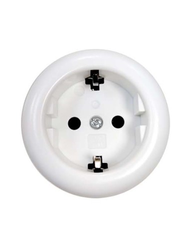 BASE DE ENCHUFE REDONDO 16A 250V 2P+T MONTAJE SUPERFICIE [6H3R51GM]