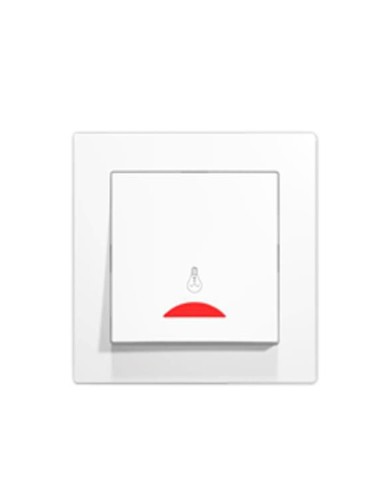 PULSADOR LAMPARA C/LUZ EMPOTRABLE  BLANCO CJ120 [6H1C113M]