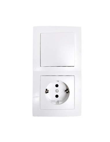 INTERRUPTOR 1UNIDAD DE 2VIAS + ENCHUFE [6H1C51GMC120M]