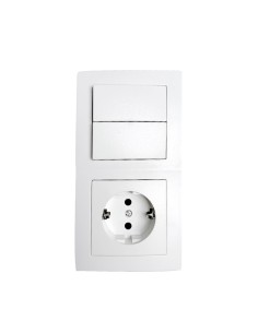 INTERRUPTOR 2UNIDAD DE 2VIAS + ENCHUFE [6H1C51GMC220M]