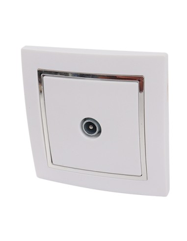 BASE TOMA DE ANTENA TV C/CROMADO MATE CJ120 [6H1H61TVM]