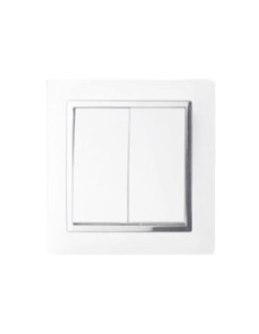 INTERRUPTOR DOBLE C/DOBLE CONTRO EMPOTRAR BRILLO [6TL3632]