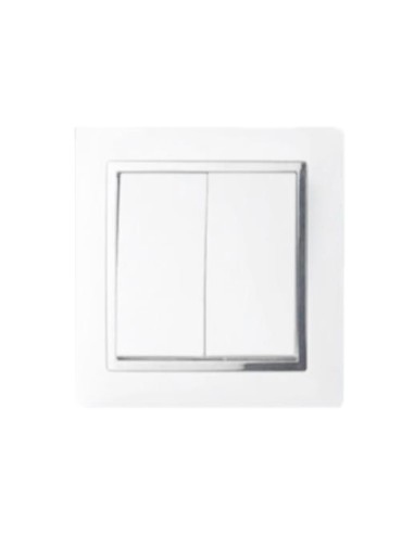 INTERRUPTOR DOBLE C/DOBLE CONTRO EMPOTRAR BRILLO [6TL3632]