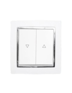 INTERRUPTOR DOBLE SUBI/BAJA CROMADO EMPOTRABLE [6H1H231M]