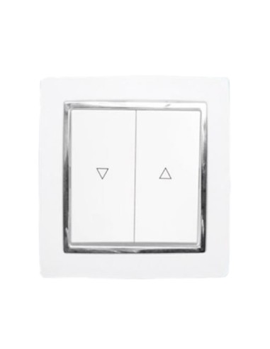 INTERRUPTOR DOBLE SUBI/BAJA CROMADO EMPOTRABLE [6H1H231M]