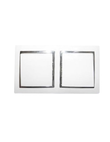 INTERRUPTOR DOBLE ANCHO EMPOTRABLE  BRILLO [6TL3696]