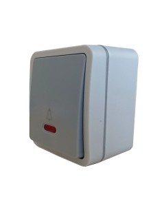 INTERRUPTOR EXTERIOR DE TIMBRE CON LUZ IP54 DE 1 VIA 10AX 250V [6H2A113M]