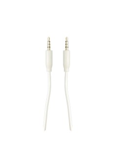 CABLE AUDIO AUX JACK3.5 3C-4C 1.2 MTS BLANCO CJS14 [6ST4099]