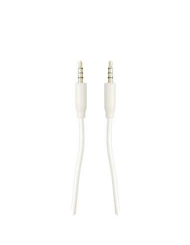 CABLE AUDIO AUX JACK3.5 3C-4C 1.2 MTS BLANCO CJS14 [6ST4099]